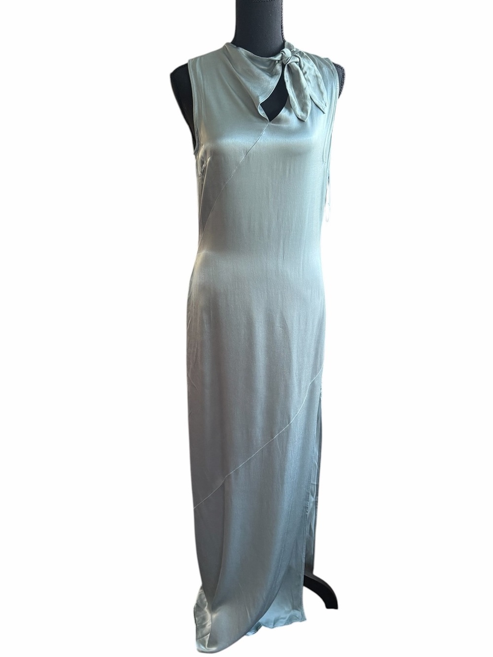 Young Fabulous & Broke NWT Satin Scarf Neck Maxi Dress